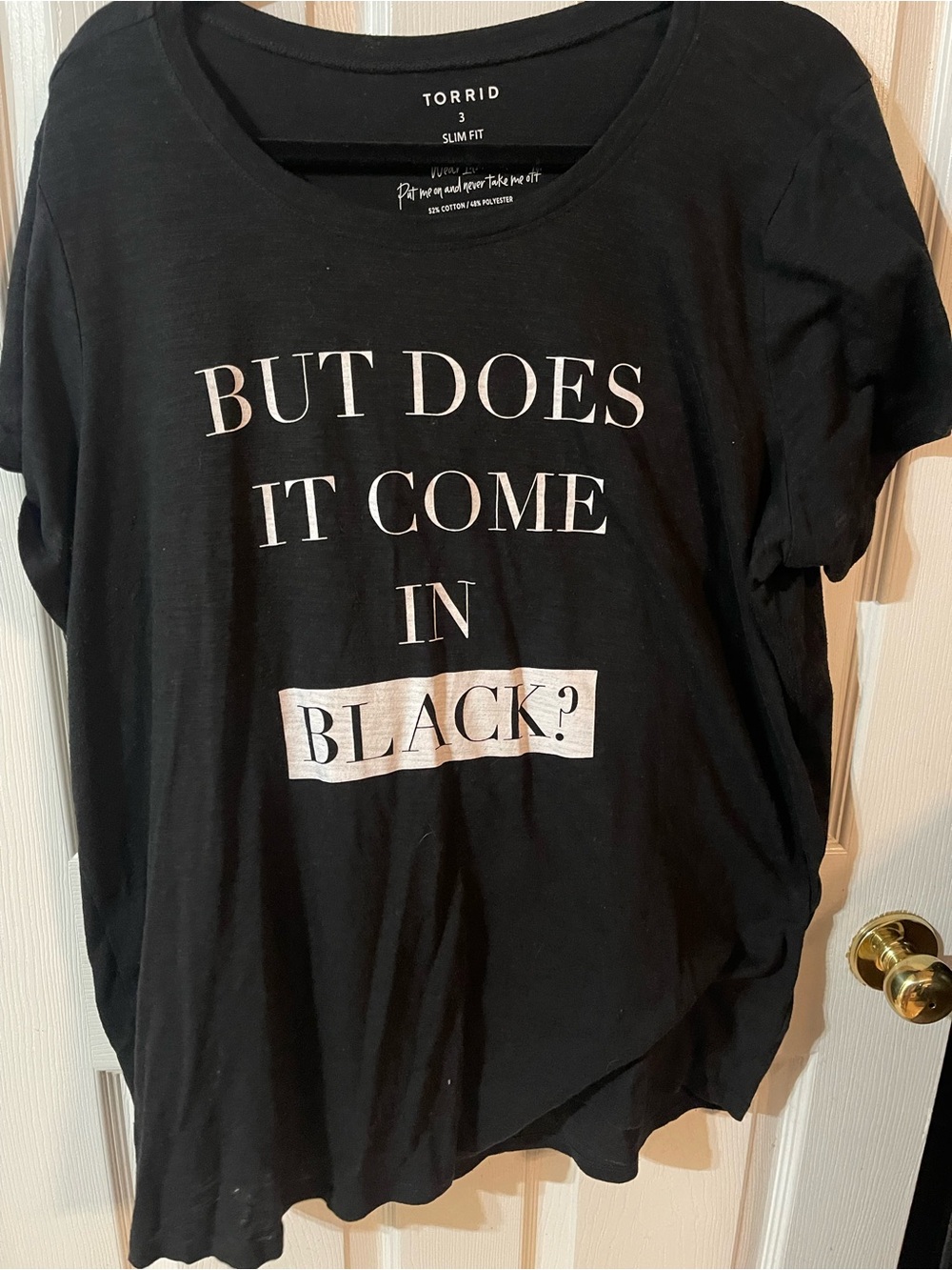 torrid Black Graphic Tee with White Script